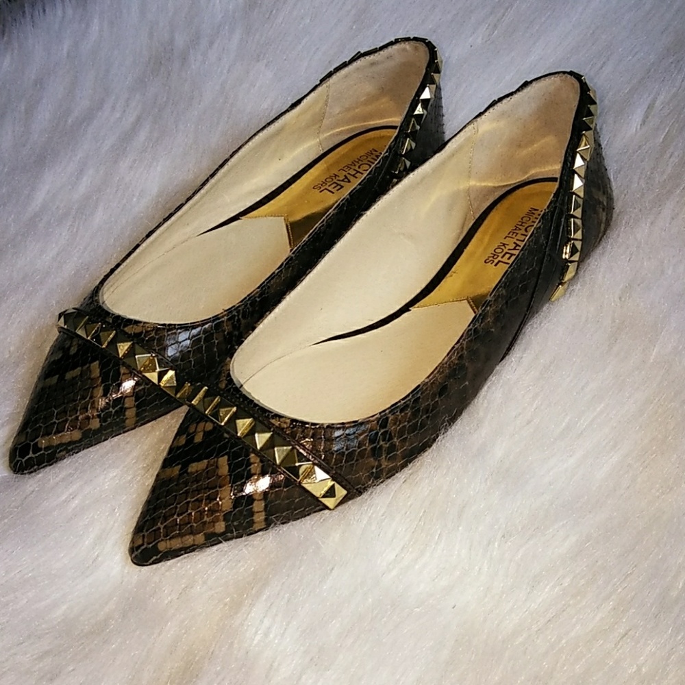 Michael Kors Studded Flats EEUC Size 7